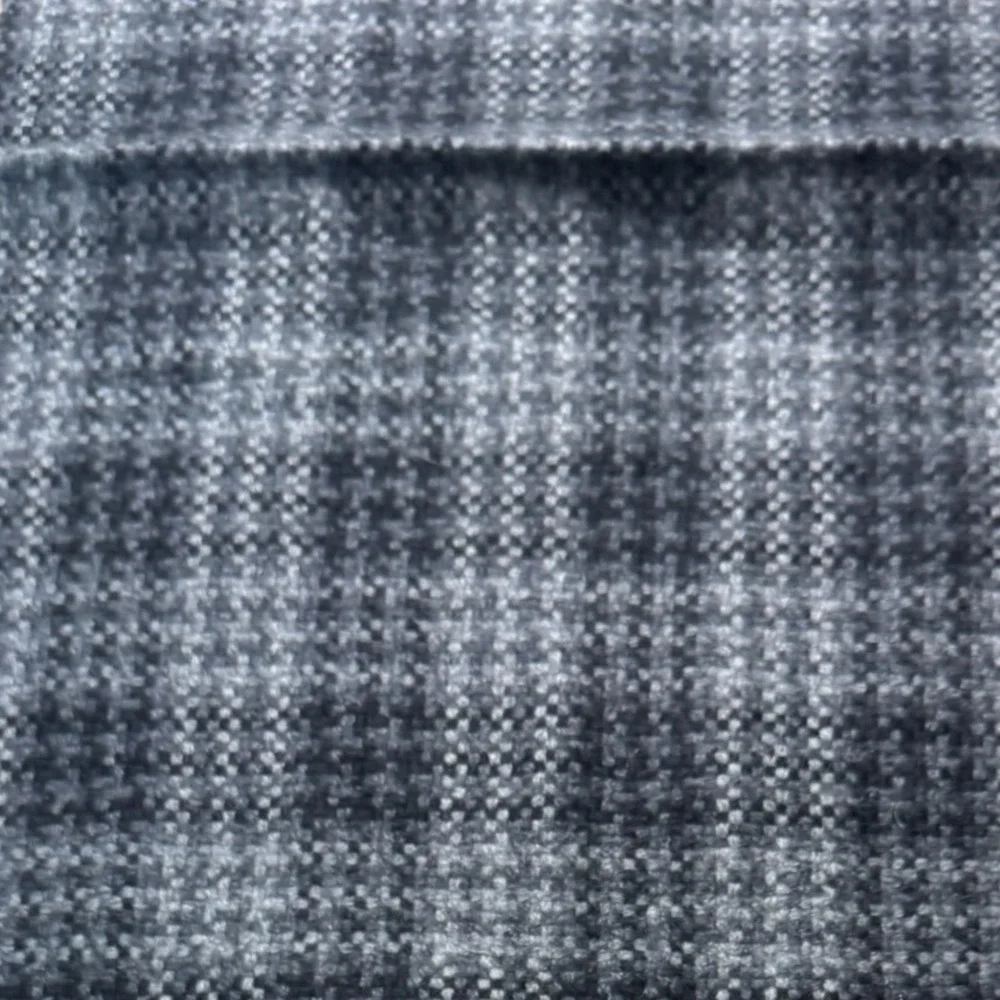 Raffi Scarf Unisex OS Grey Plaid Good 100% Pure Cashmere Fringe Winter Accessory